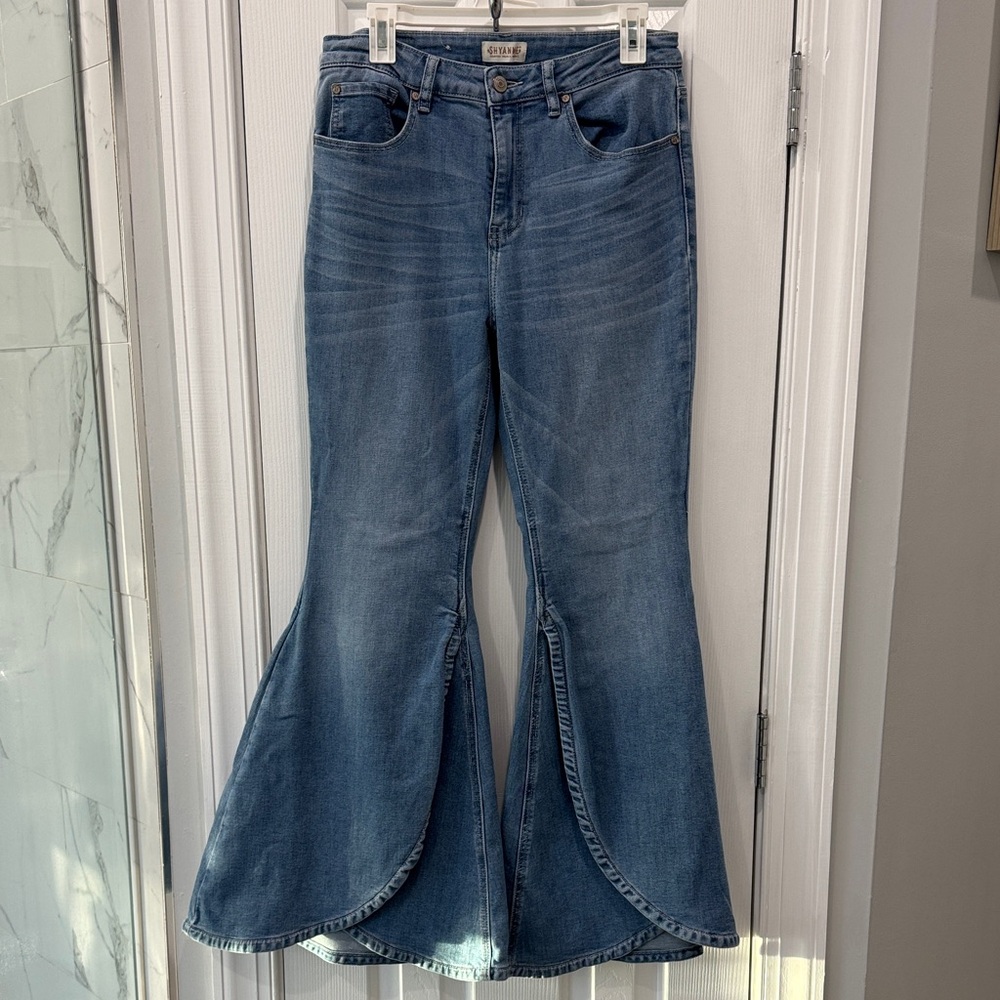 Shyanne Blue Flare Wide Leg Jeans